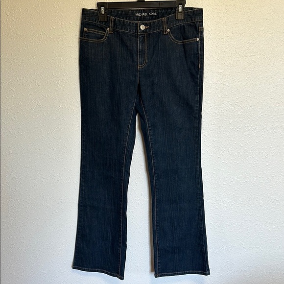 Michael Kors Denim - Michael Kors Women's Boot Cut Dark Blue Jeans Size 8